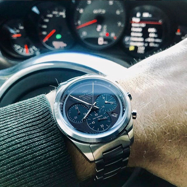 Cult Chronograph | Black dial | Steel bracelet – Knut Gadd