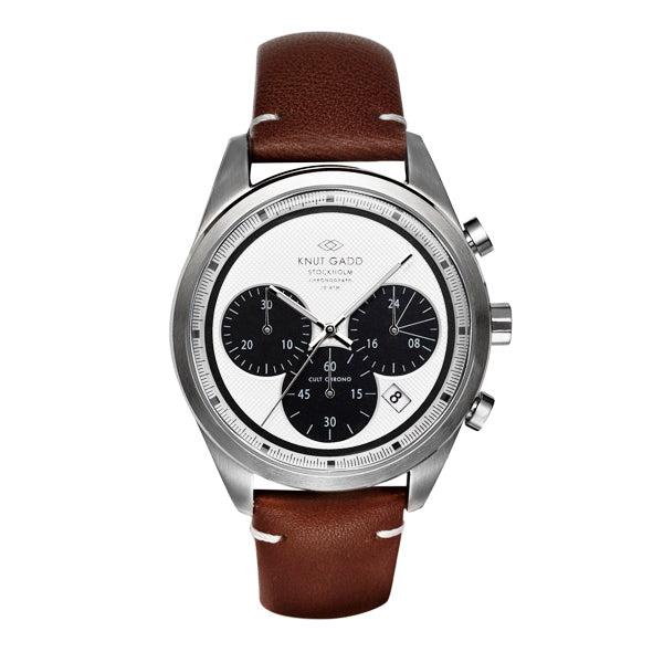 Cult Chronograph | White dial | Brown Leather bracelet
